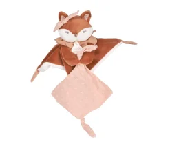 Caja Regalo Doudou Personalizable Zorro Mina con Sujetachupetes
