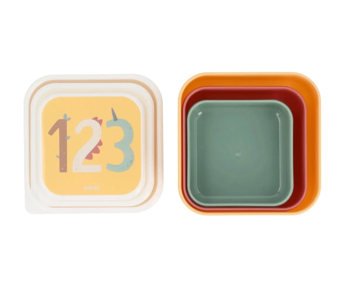 3 Cajas Almuerzo Funny Letters
