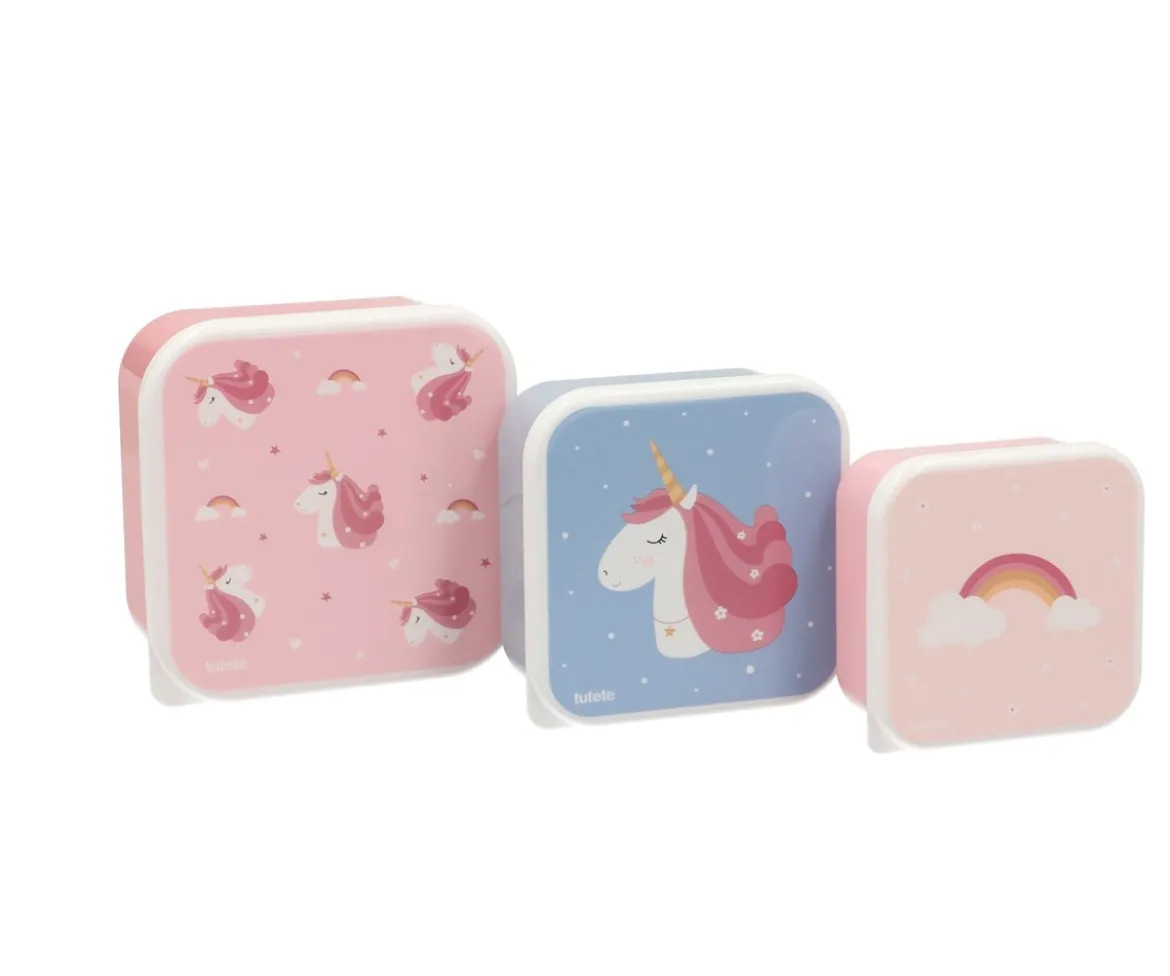 3 Cajas Almuerzo Magical Unicorn