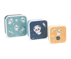 3 Cajas Almuerzo Pandas in Space
