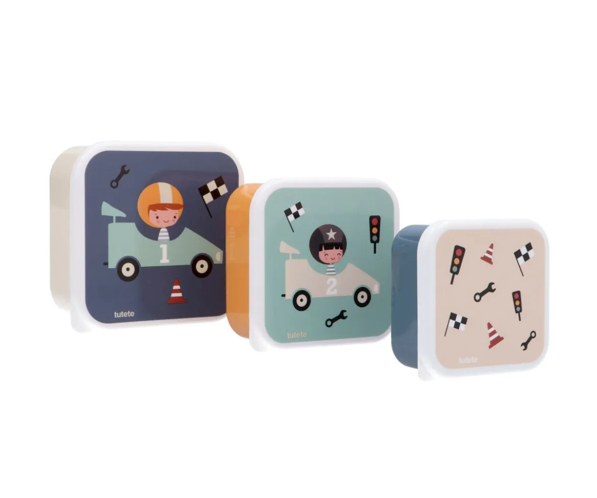 3 Cajas Almuerzo Speed Racers