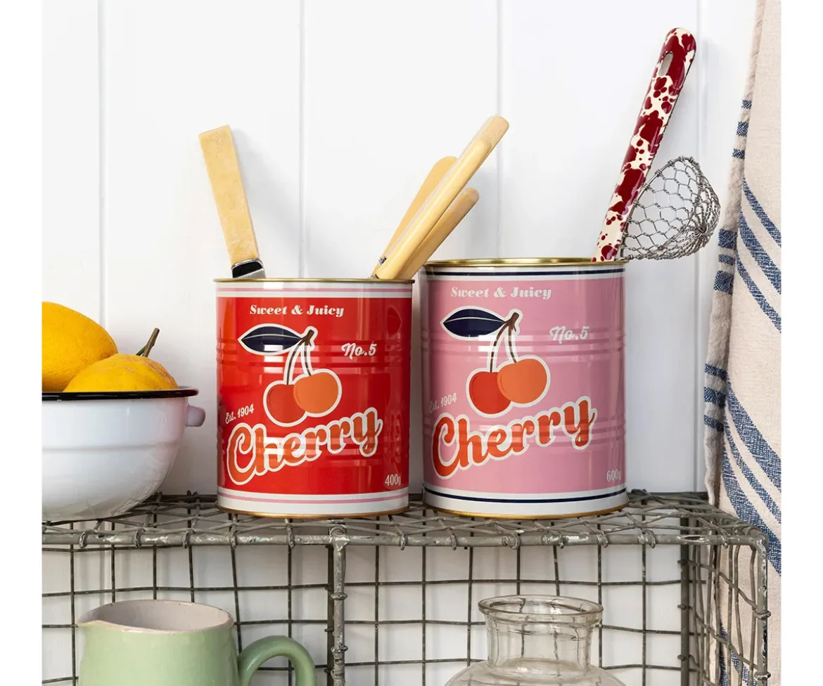 2 Cajas Metálicas de Almacenaje Medium Cherry