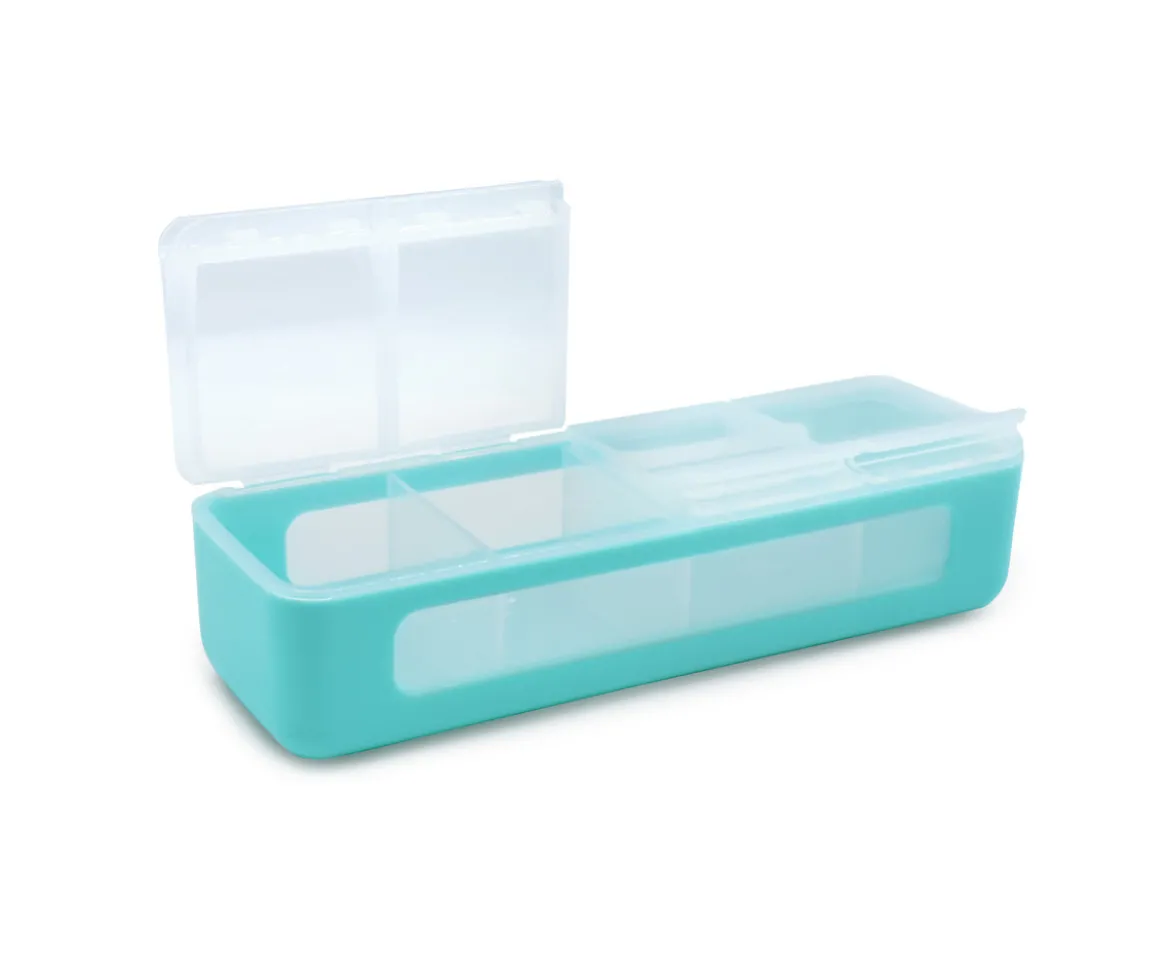 Caja Snackle 4 Compartimentos Blue