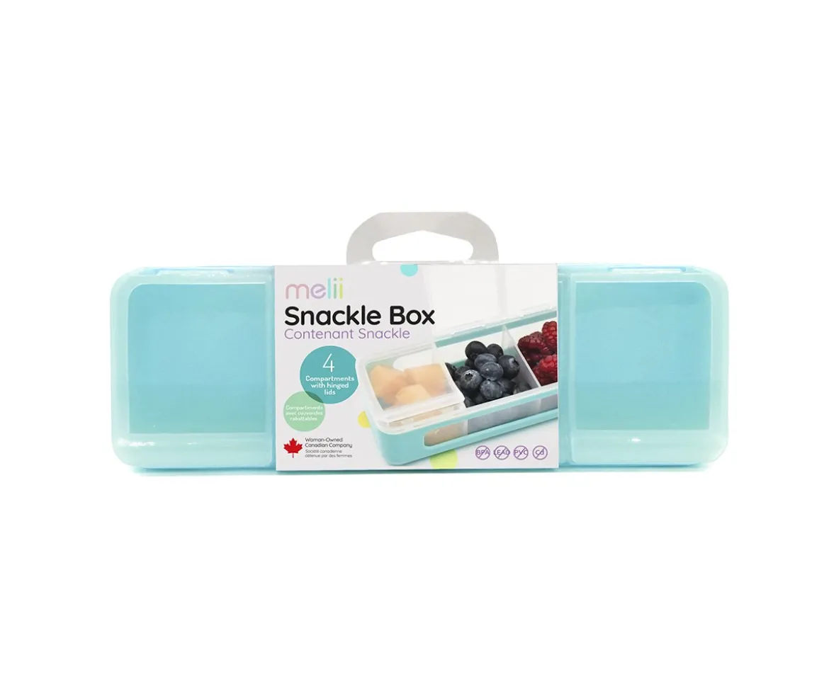 Caja Snackle 4 Compartimentos Blue