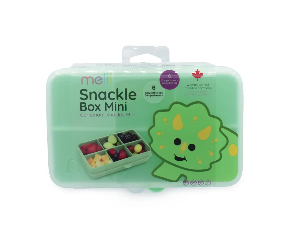 Caja Snackle 6 Compartimentos Dino