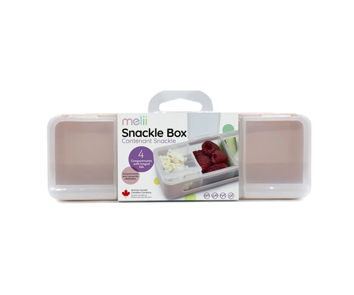 Caja Snackle 4 Compartimentos Pink