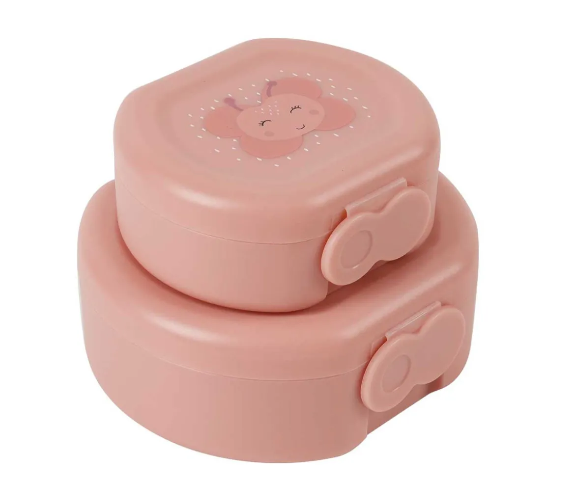 2 Cajas para Snacks con Clip Mrs. Butterfly
