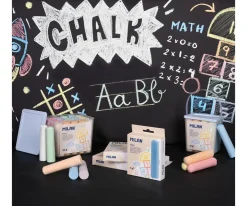 Caja 8 Tizas de Colores MAXI para Pizarra y Exterior
