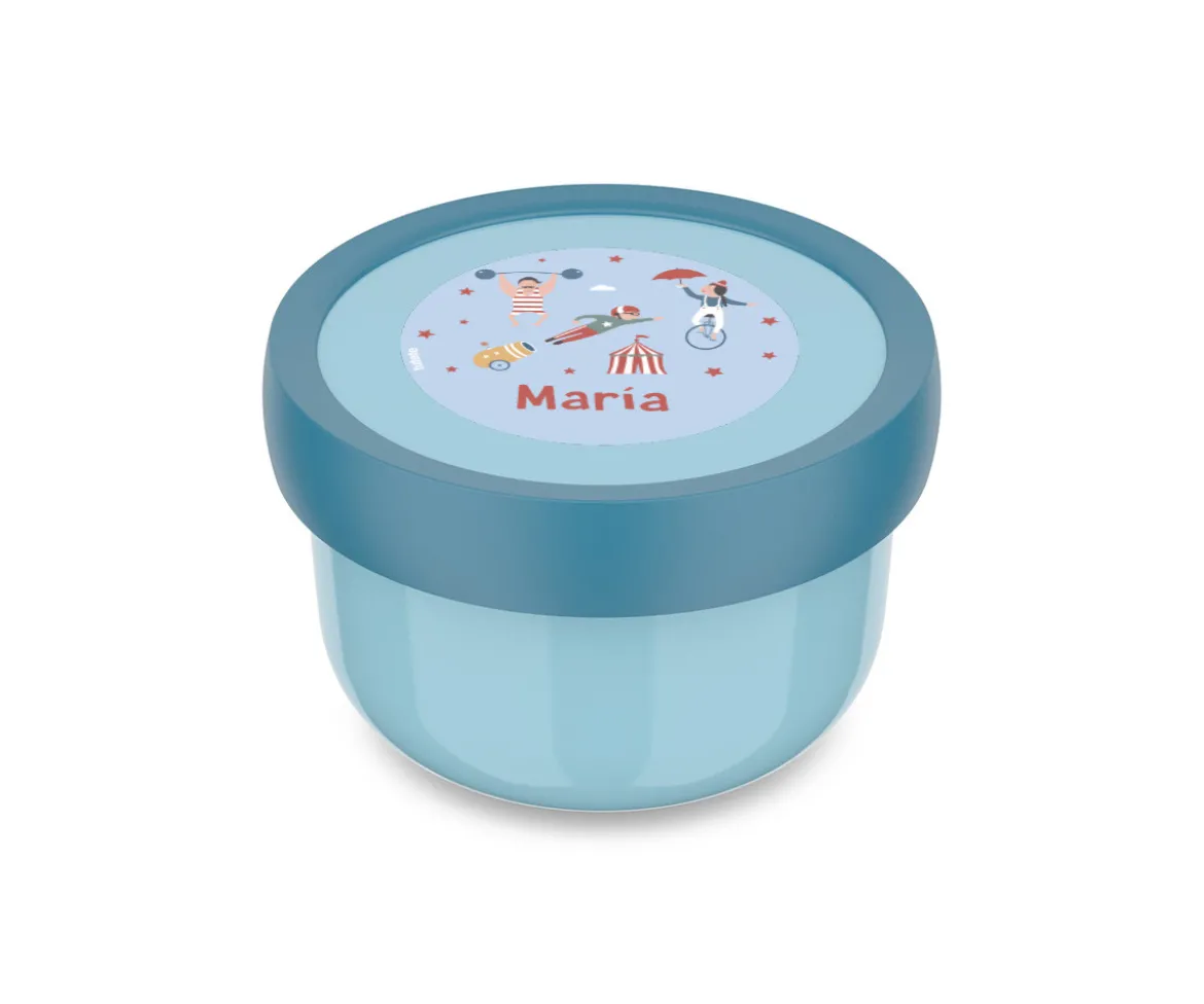 Cajita para Fruta Personalizada Campus Cool Blue Circus Show