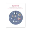 Cajita para Fruta Personalizada Campus Cool Blue Planes