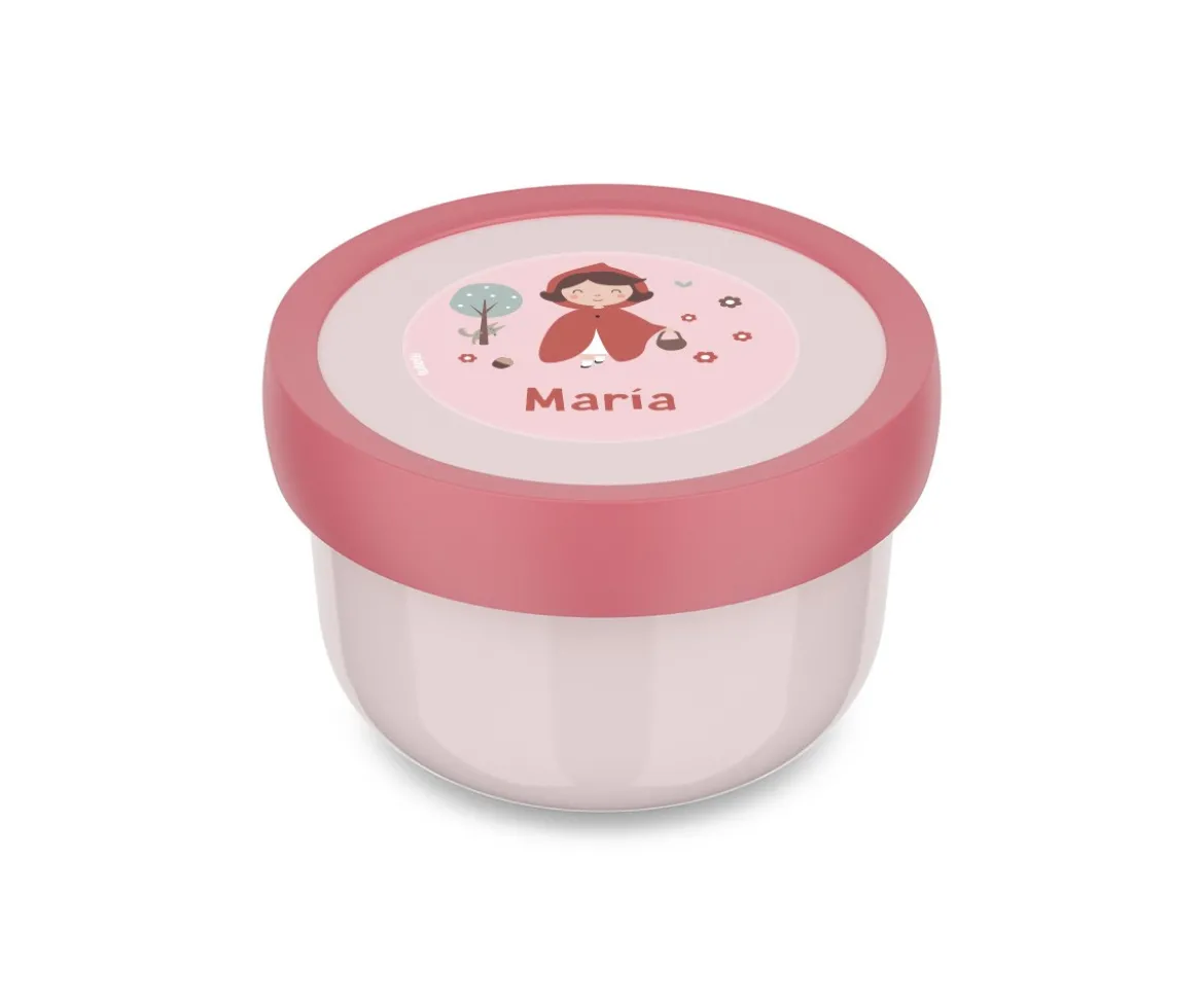 Cajita para Fruta Personalizada Campus Cool Pink Little Red