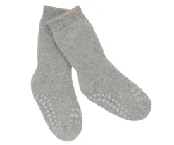 Calcetines Suela Antideslizante Algodón Gris Claro
