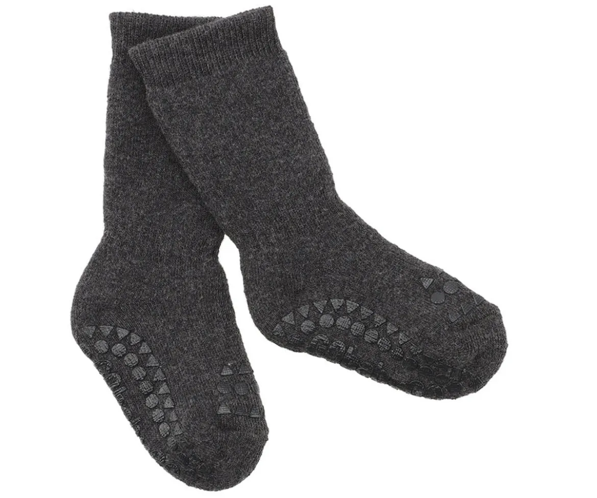 Calcetines Suela Antideslizante Algodón Orgánico Grey Melange