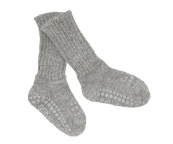 Calcetines Suela Antideslizante Alpaca Gris Melange