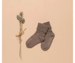 Calcetines Suela Antideslizante Alpaca Walnut