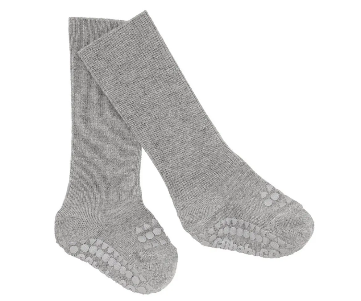 Calcetines Suela Antideslizante Bambú Gris Claro