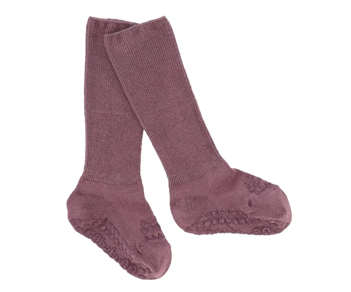 Calcetines Suela Antideslizante Bambú Misty Plum