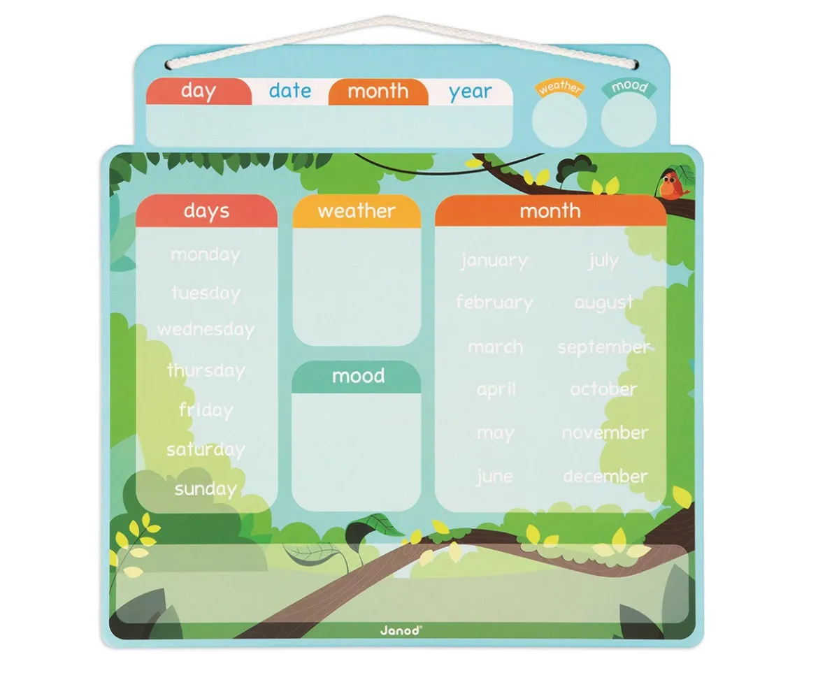 Calendario Magnético en Inglés