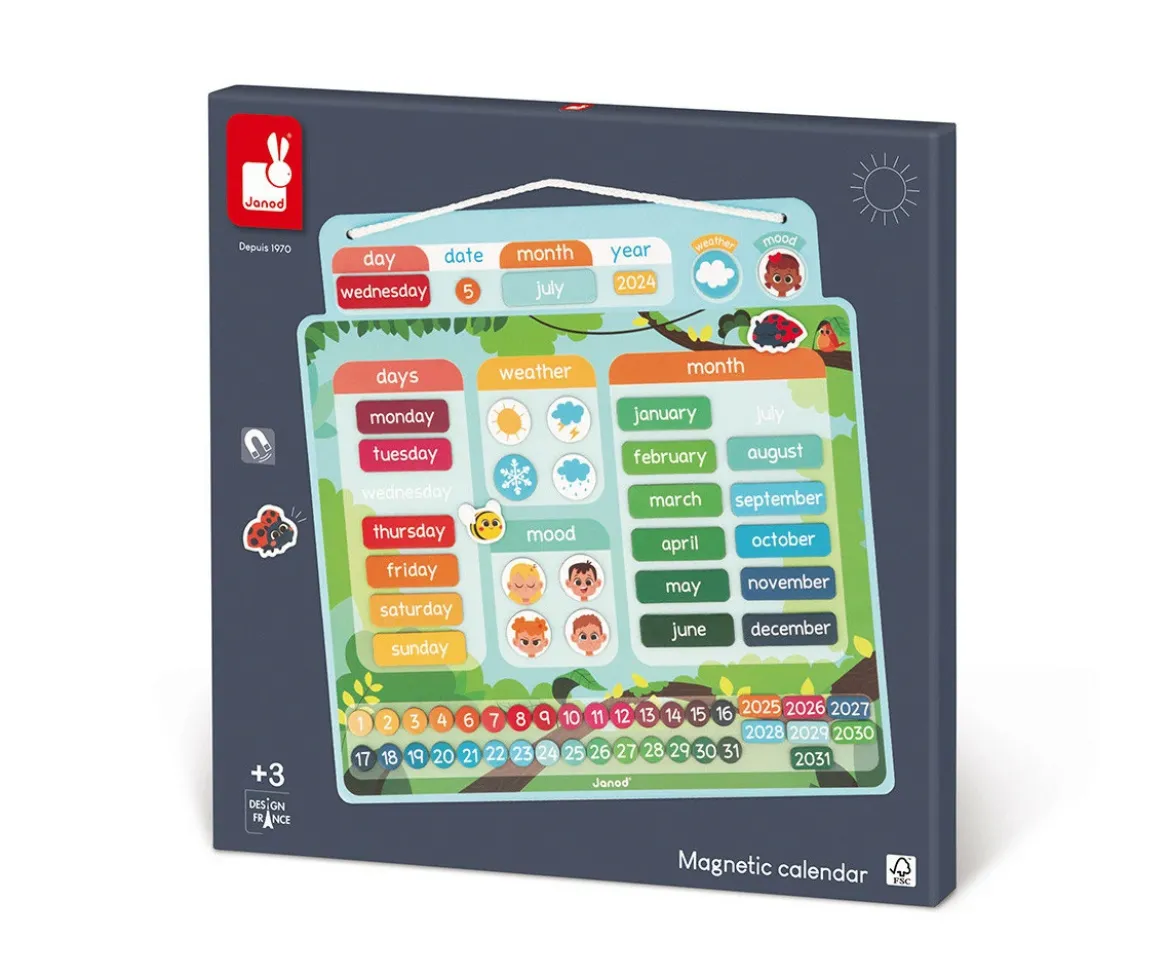 Calendario Magnético en Inglés
