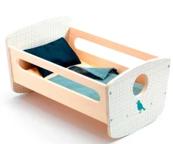 Cama Mecedora Azul Pomea para Muñeco