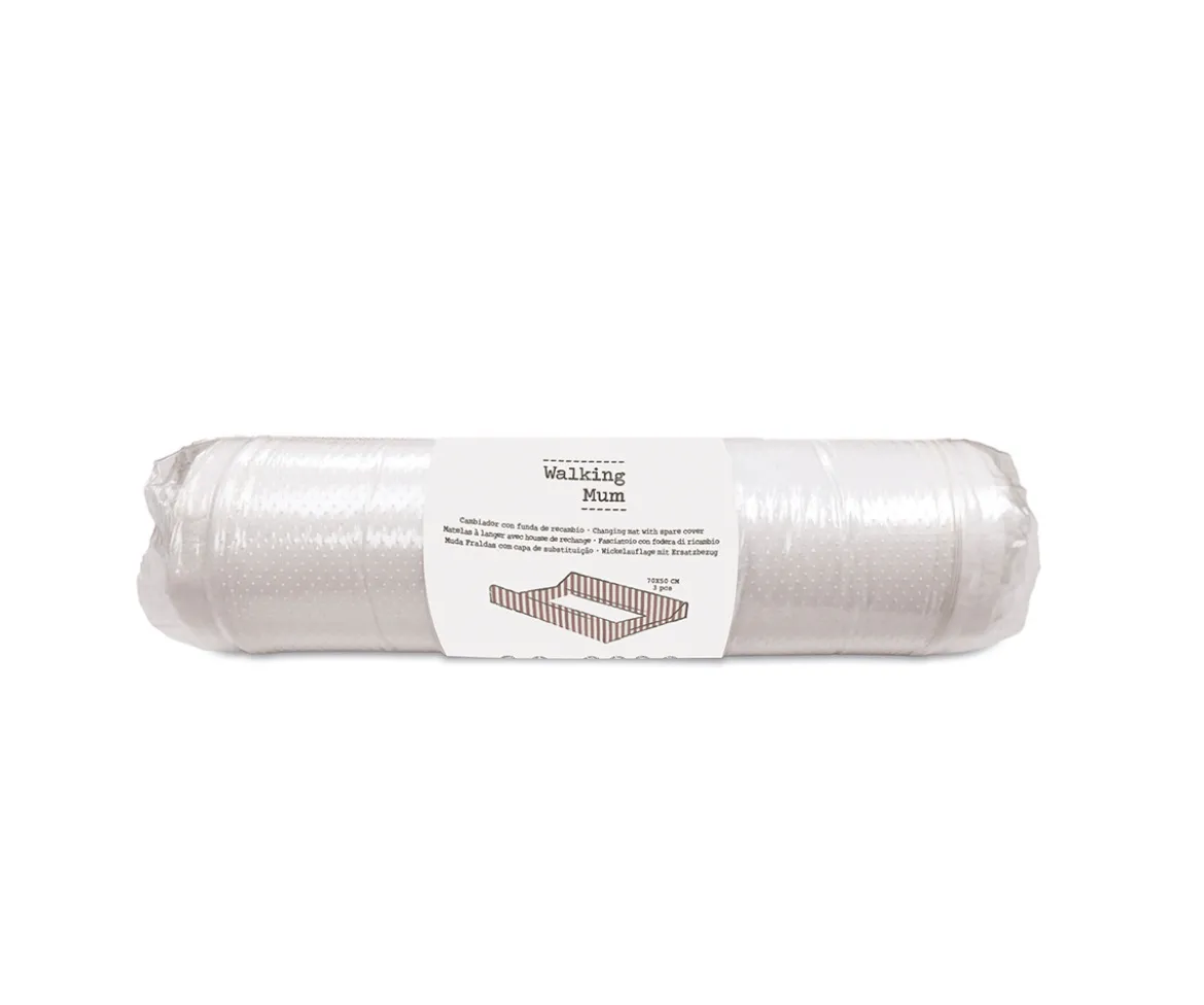 Cambiador Home con Funda Praliné Vichy Moka