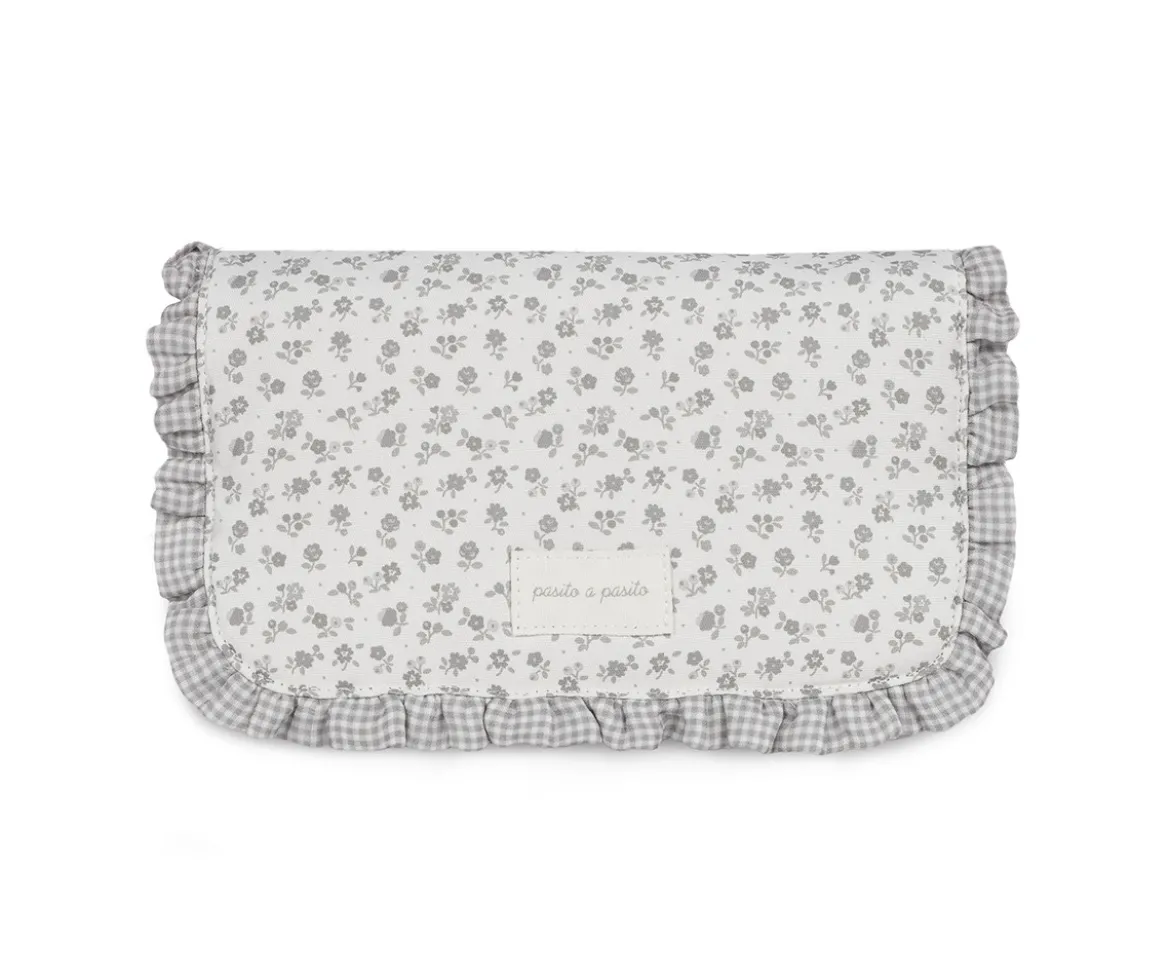 Cambiador Little Bloom Flor Gris