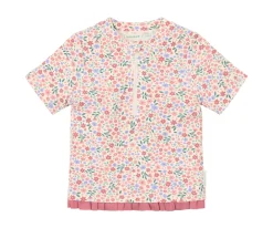 Camiseta Protección Solar Manga Corta Flores