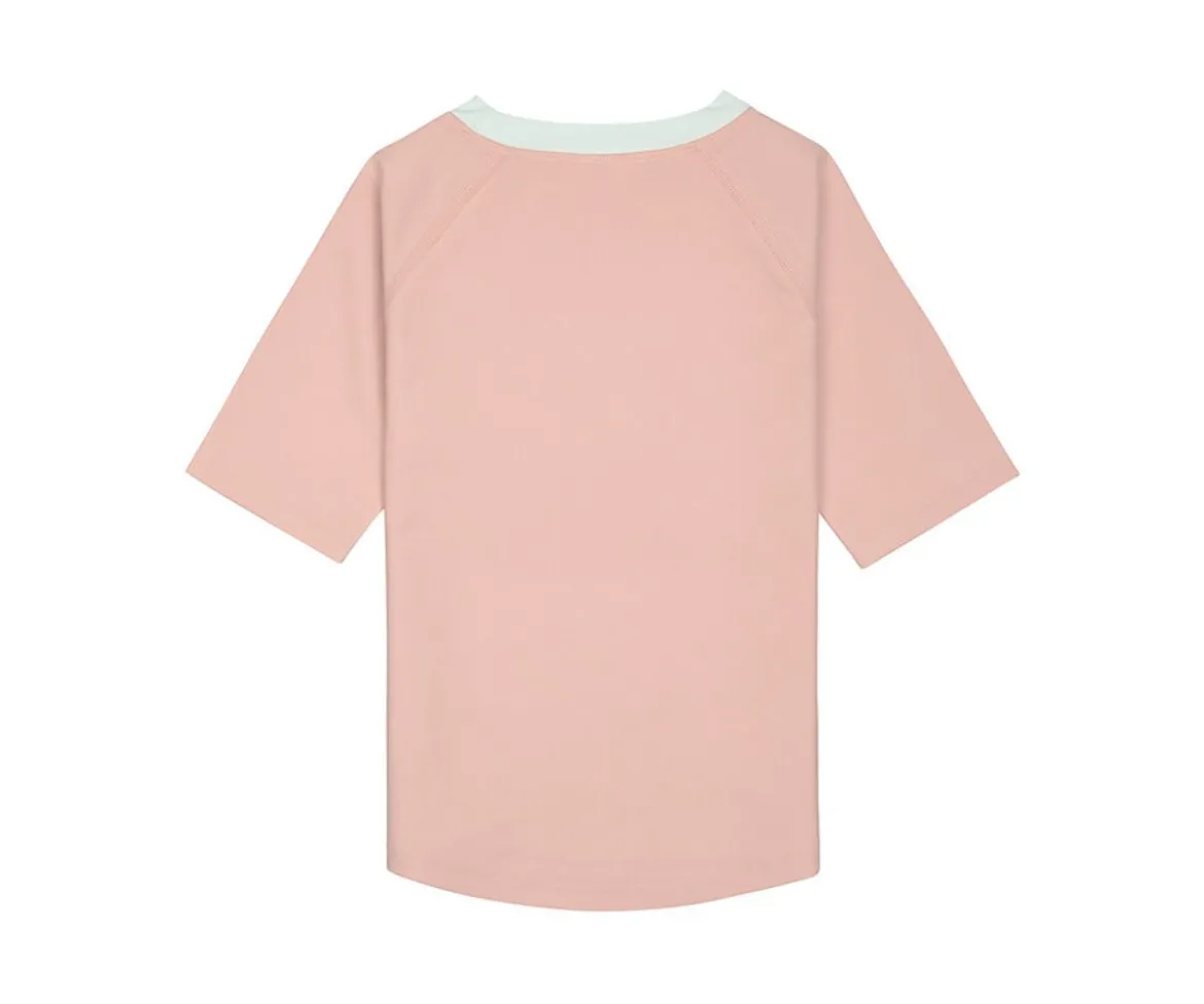 Camiseta Protección Solar Manga Corta Waves Peach