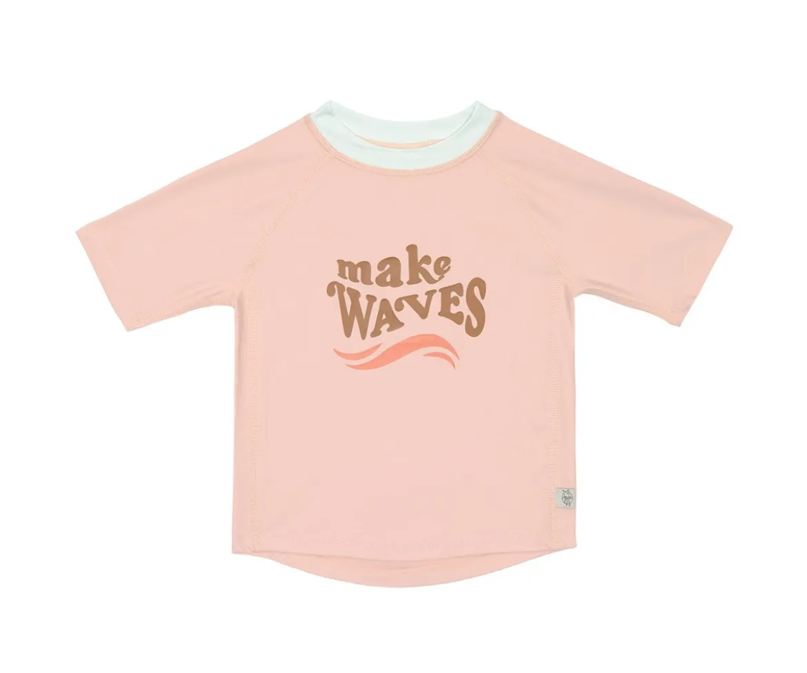 Camiseta Protección Solar Manga Corta Waves Peach