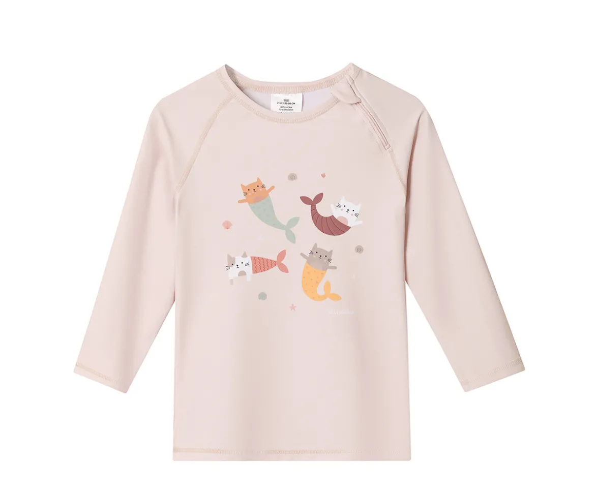 Camiseta Protección Solar Manga Larga Mermaid Cats