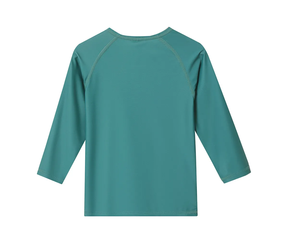 Camiseta Protección Solar Manga Larga Whale Teal