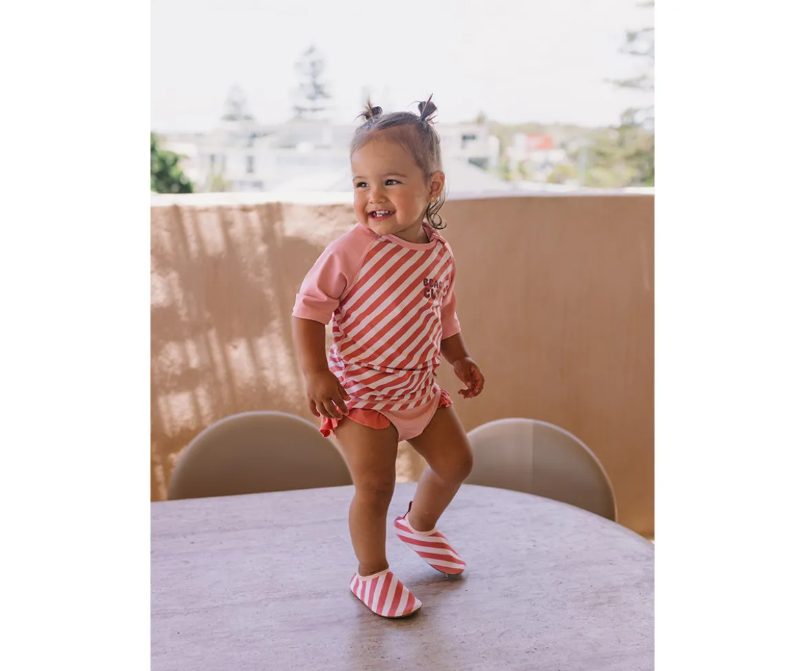 Camiseta Protección Solar Stripes Bloom & Blush