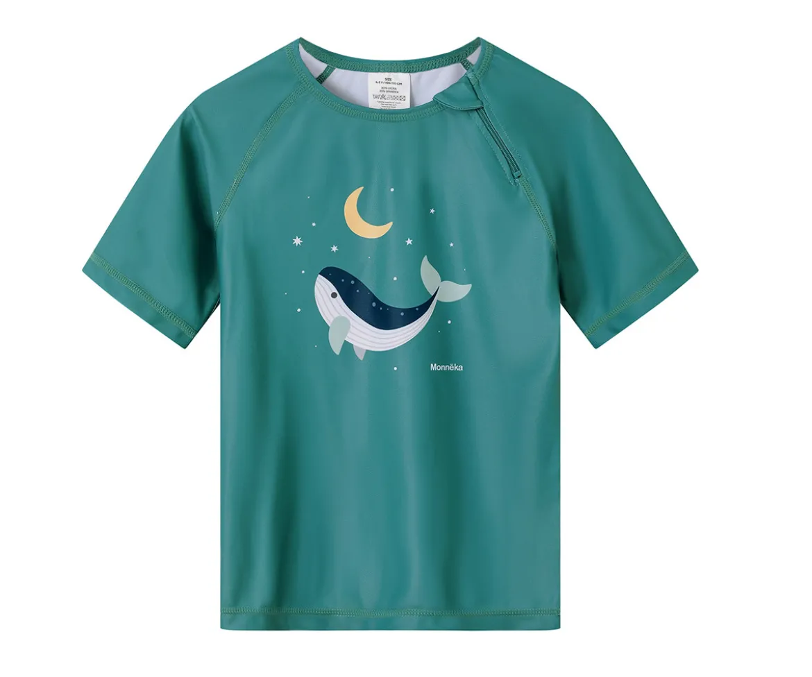 Camiseta Protección Solar Whale Teal