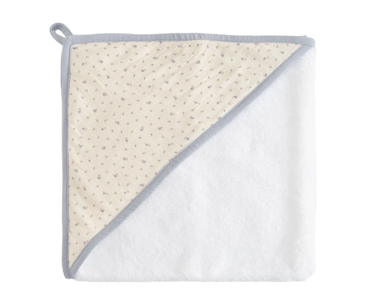 Capa de Baño Flor Azul Personalizable