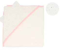 Capa de Baño Rainbow Dots Rosa Personalizable
