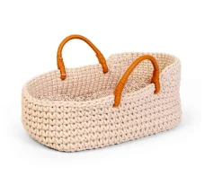 Capazo Moisés Pequeño Croché para Muñecas