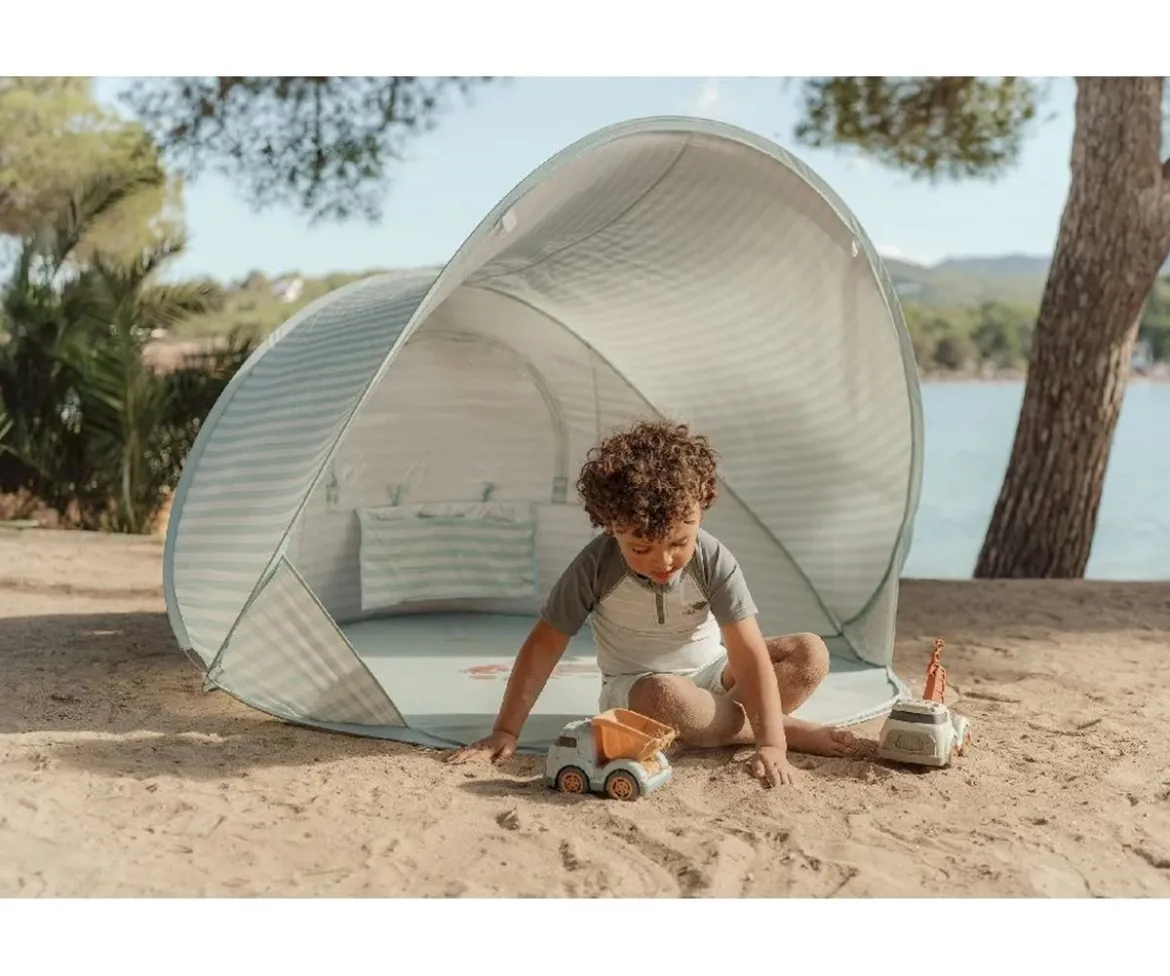 Carpa de Playa Pop-Up Protección Solar Ocean Fresh Verde