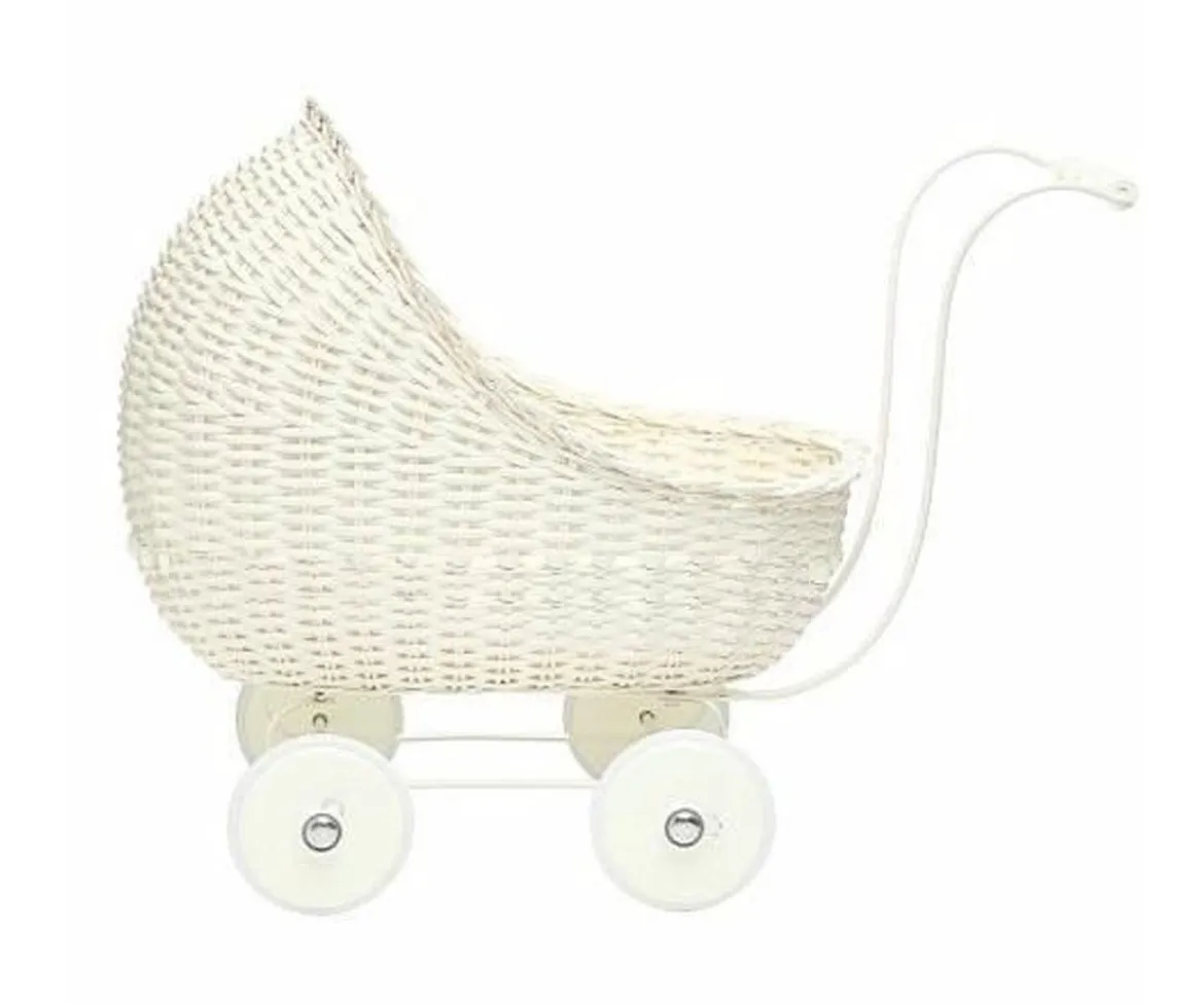 Carrito Muñecas Blanco Roto