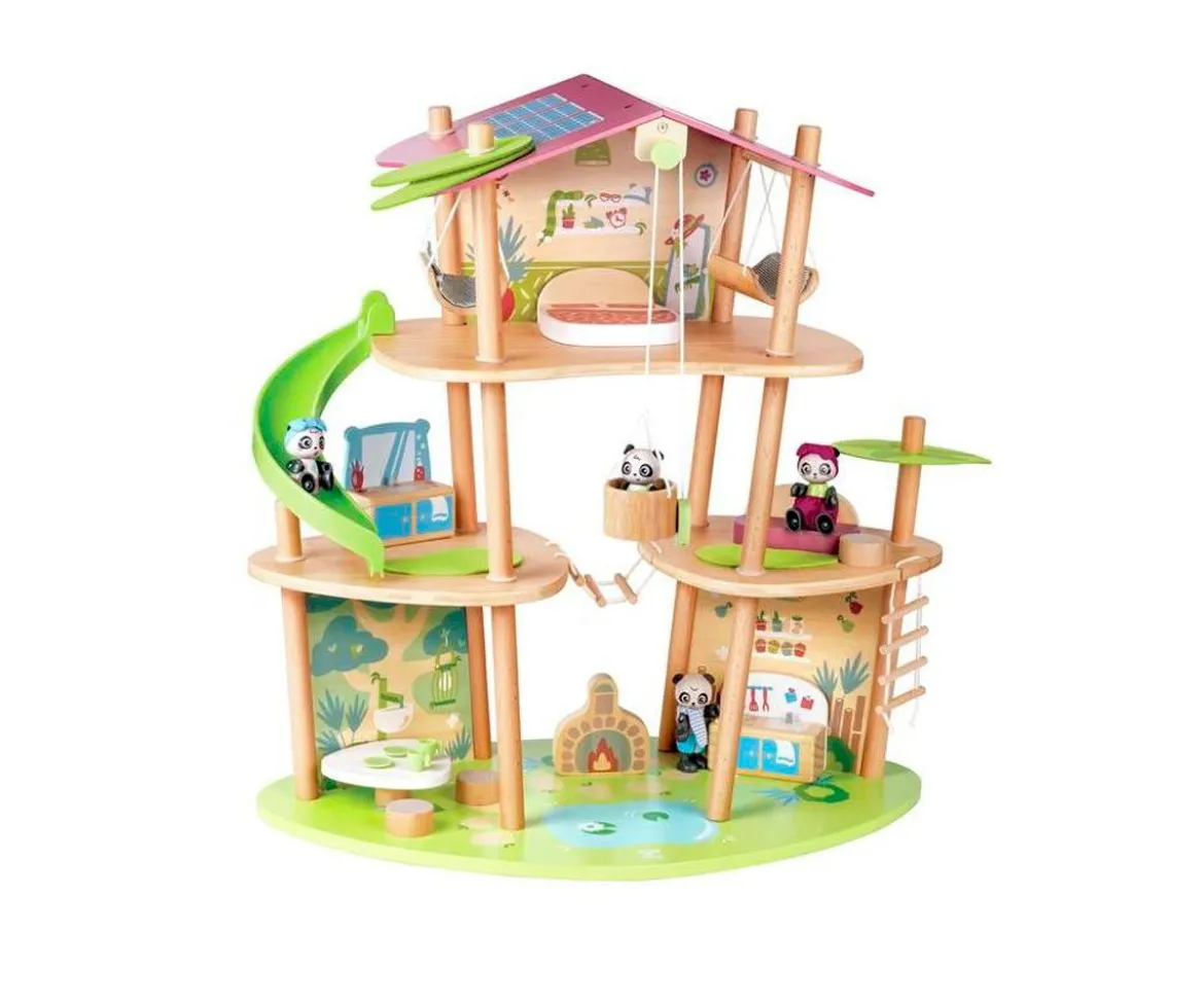 Casa de Bambú de los Osos Pandas