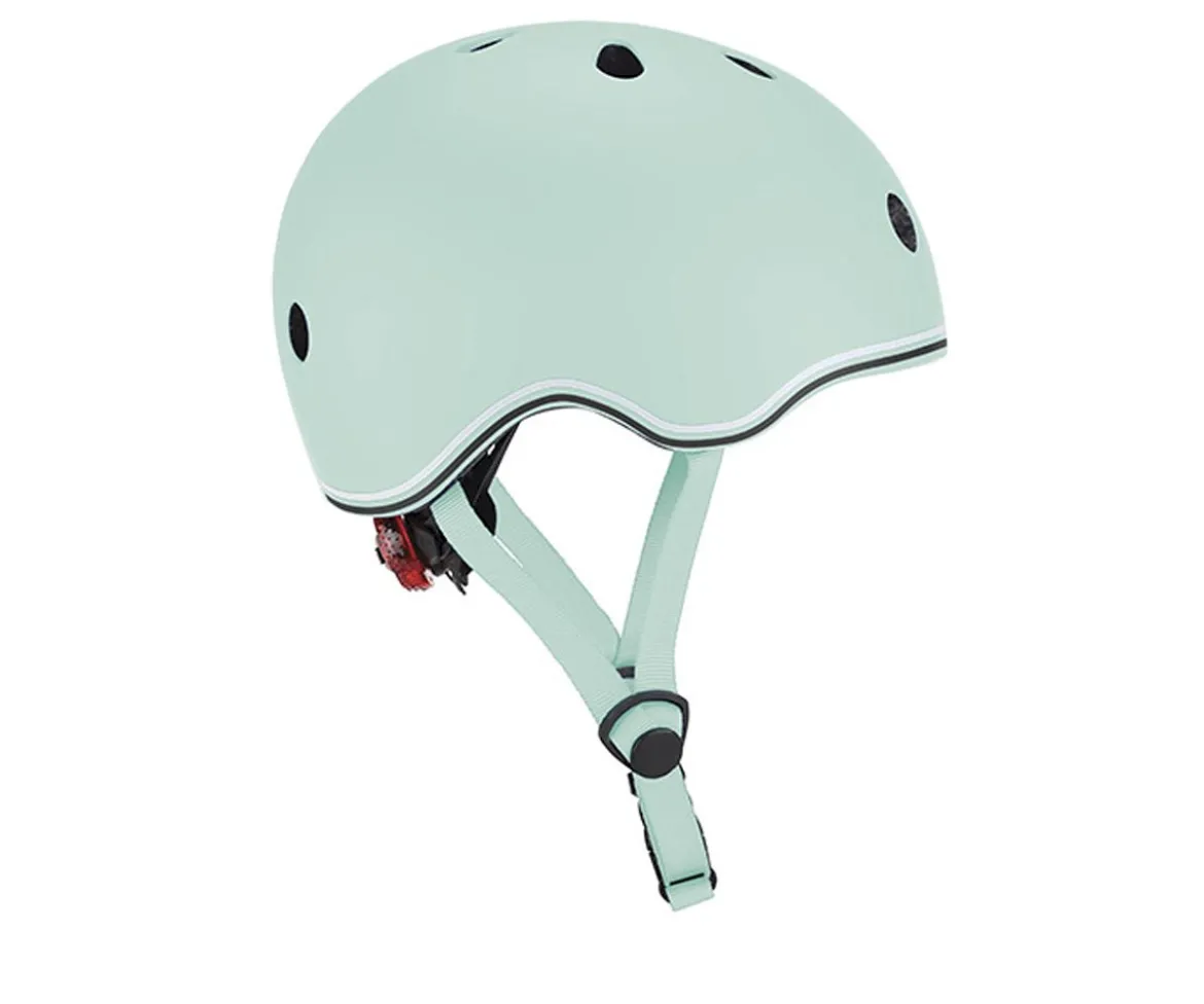 Casco Go Up Lights Verde Pastel