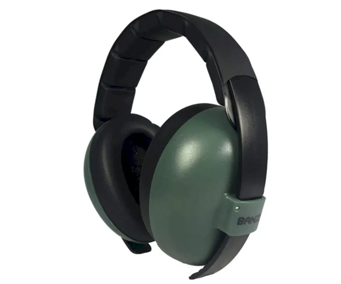 Cascos Anti Ruido Dark Green Baby 3-24meses