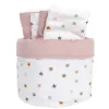Cesta con Secababitas Little Stars Pink Personalizable
