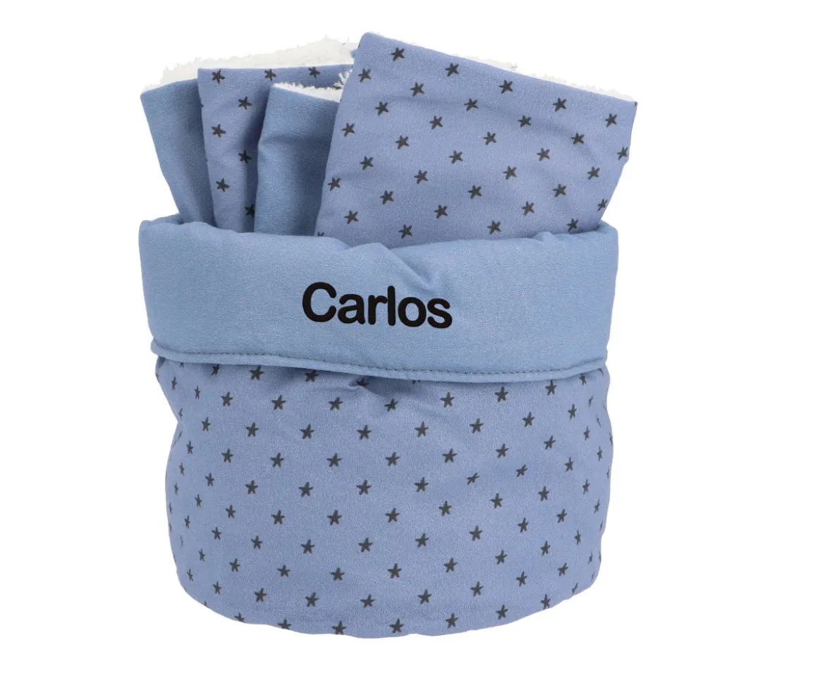 Cesta con Secababitas Mini Star Blue Personalizable