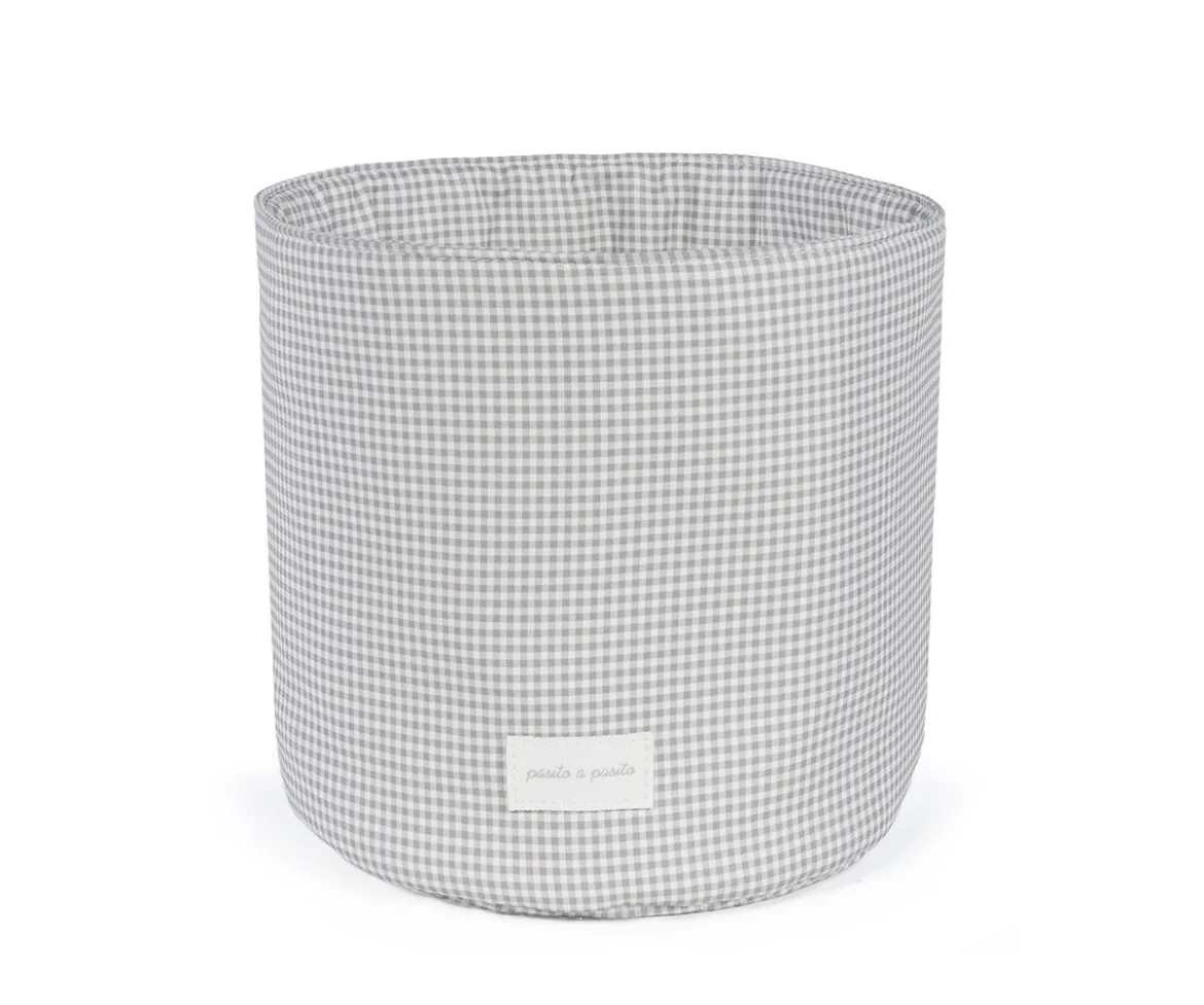 Cestito Home Little Bloom Vichy Gris
