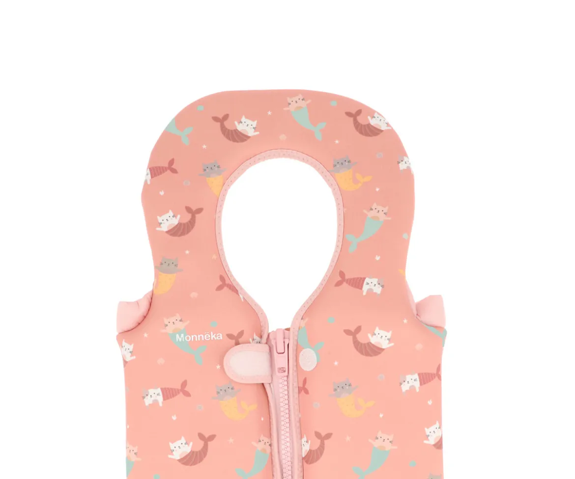 Chaleco Flotador Aprendizaje Mermaid Cats Talla 1-2 años