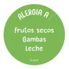 1 Chapa Alergia Verde Personalizada