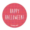 1 Chapa Halloween Red Stars