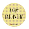 1 Chapa Halloween Yellow Stars