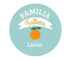 Chapa Personalizada Bebé Familia Fallera