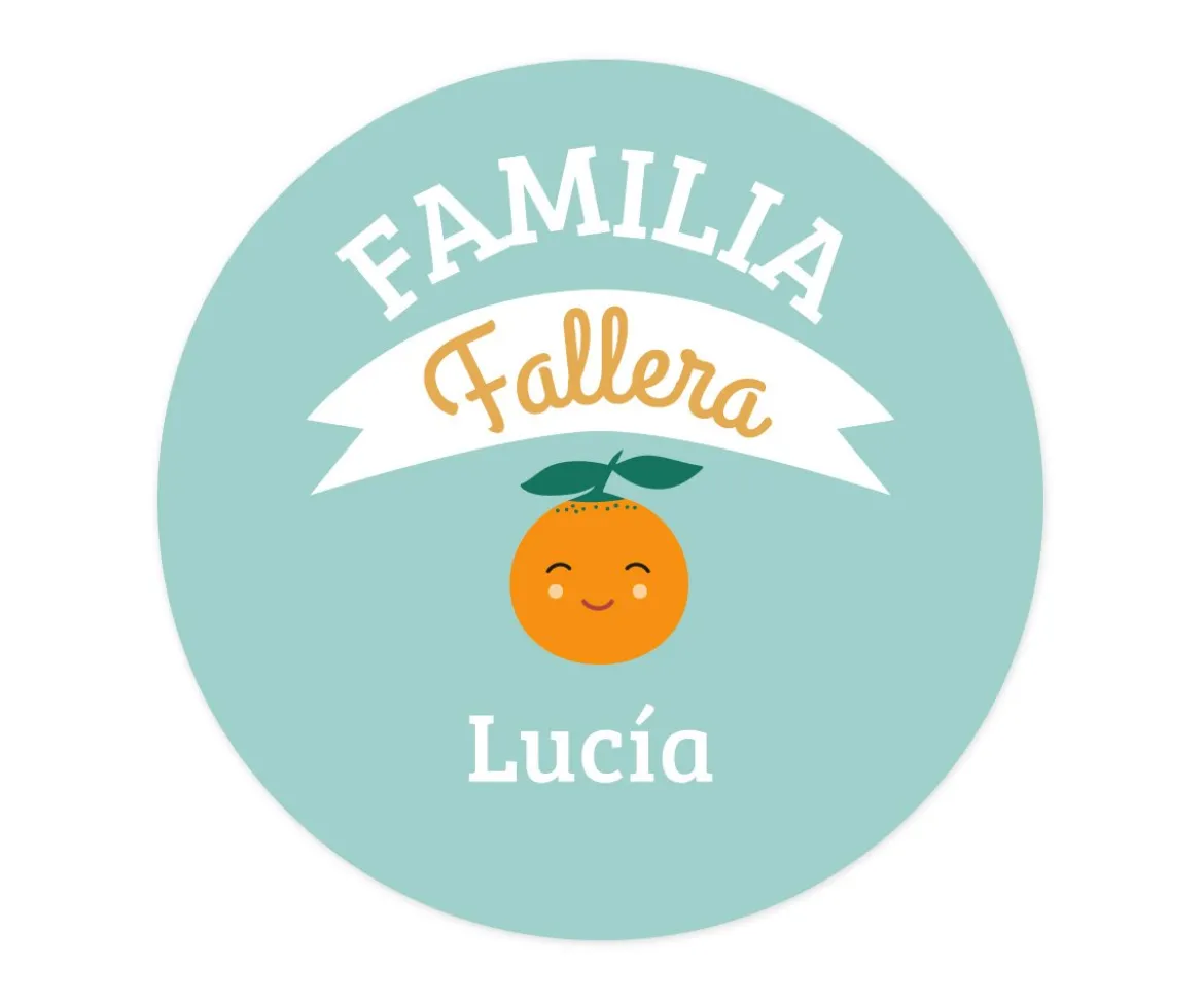 Chapa Personalizada Bebé Familia Fallera